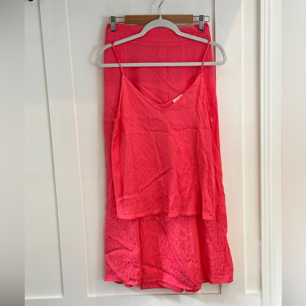 Sateen Tank & Midi Skirt